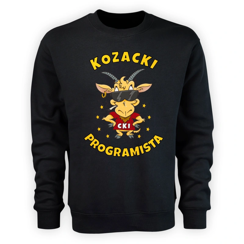 Kozacki Programista - Męska Bluza Czarna