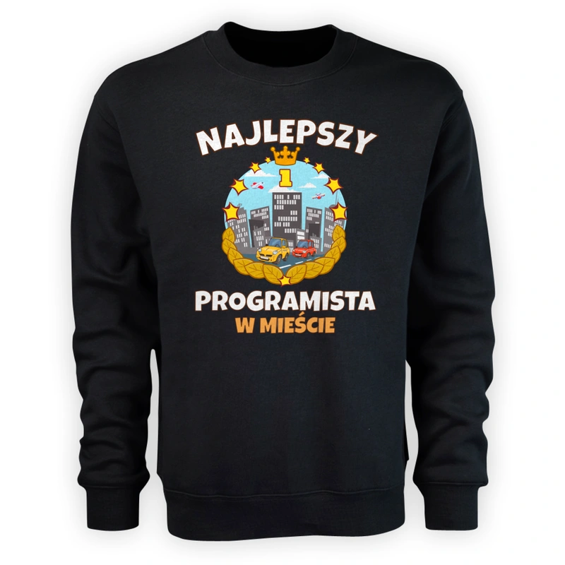 Najlepszy Programista W Mieście - Męska Bluza Czarna