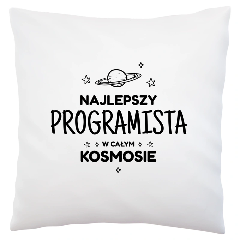 Najlepszy Programista W Kosmosie - Poduszka Biała