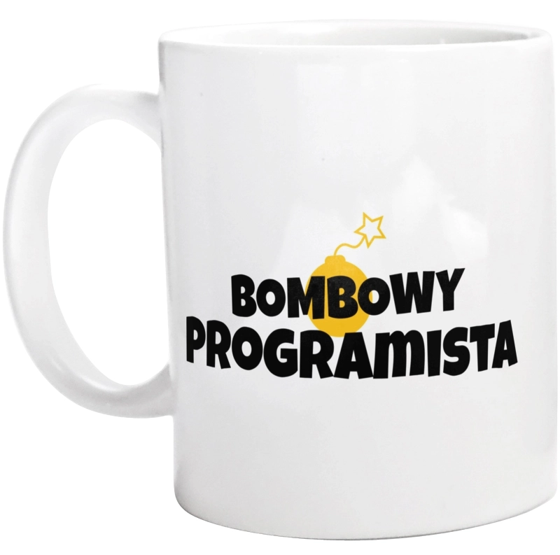 Bombowy Programista - Kubek Biały