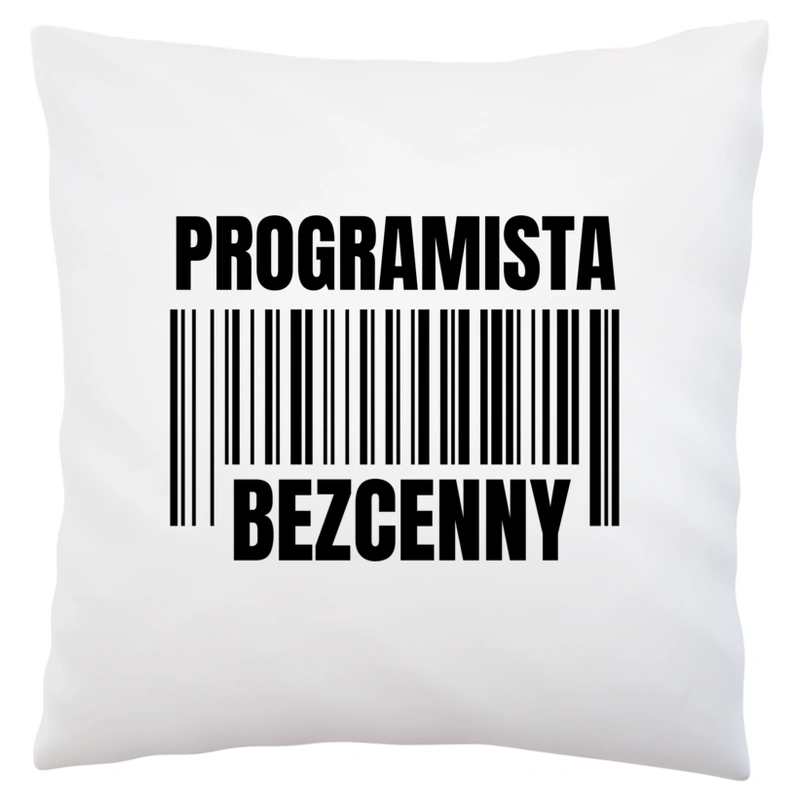 Programista Bezcenny - Poduszka Biała