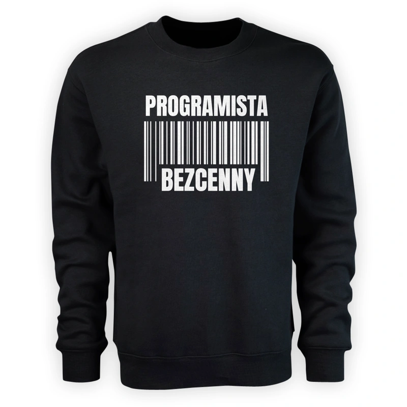 Programista Bezcenny - Męska Bluza Czarna