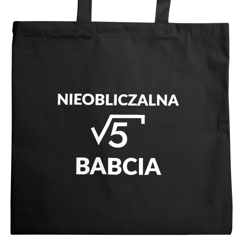 Nieobliczalna Babcia - Torba Na Zakupy Czarna