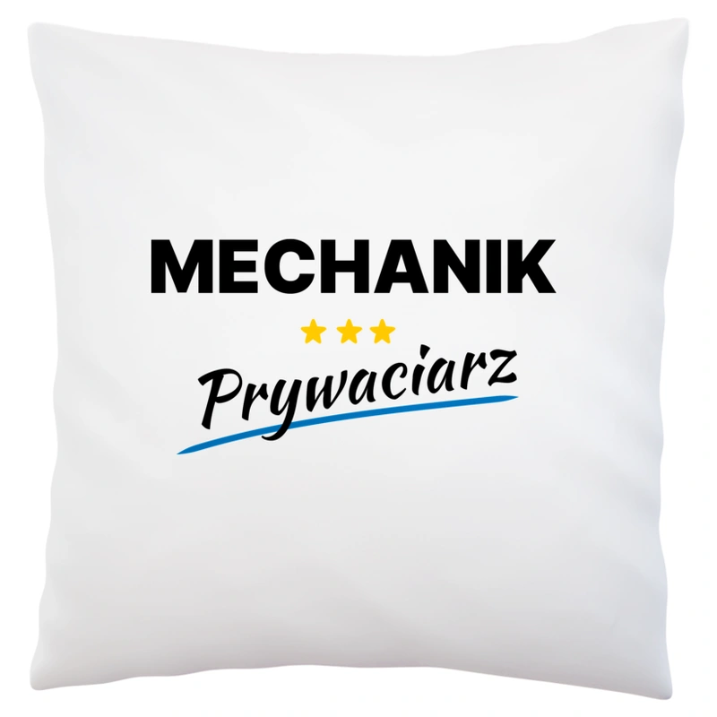 Mechanik Prywaciarz - Poduszka Biała