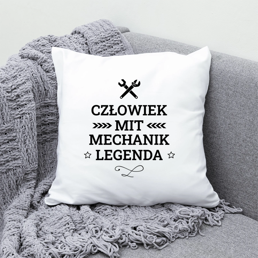 Mechanik Mit Legenda Człowiek - Poduszka Biała