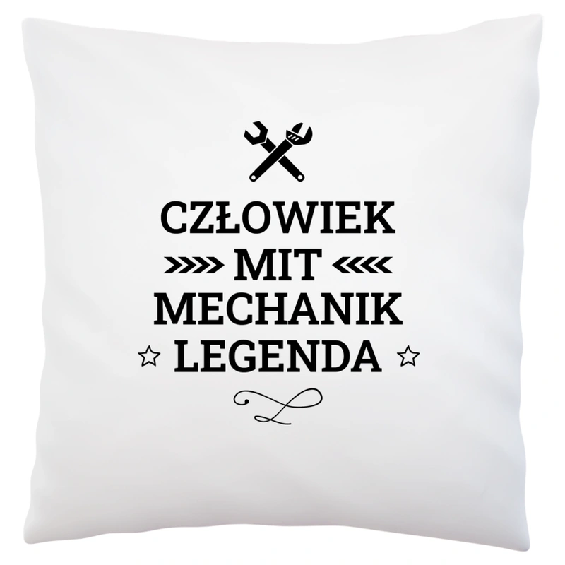 Mechanik Mit Legenda Człowiek - Poduszka Biała