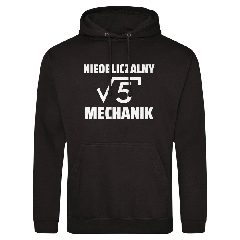 Nieobliczalny Mechanik - Męska Bluza z kapturem Czarna