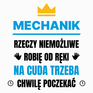 Mechanik Rzeczy Niemożliwe Robię Od Ręki - Poduszka Biała