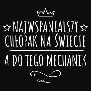 Najwspanialszy Chłopak A Do Tego Mechanik - Męska Bluza z kapturem Czarna