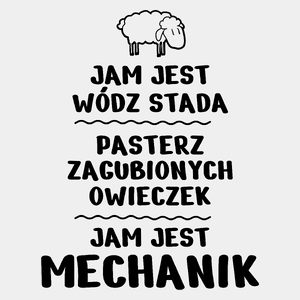 Jam Jest Mechanik Wódz Stada - Męska Koszulka Biała