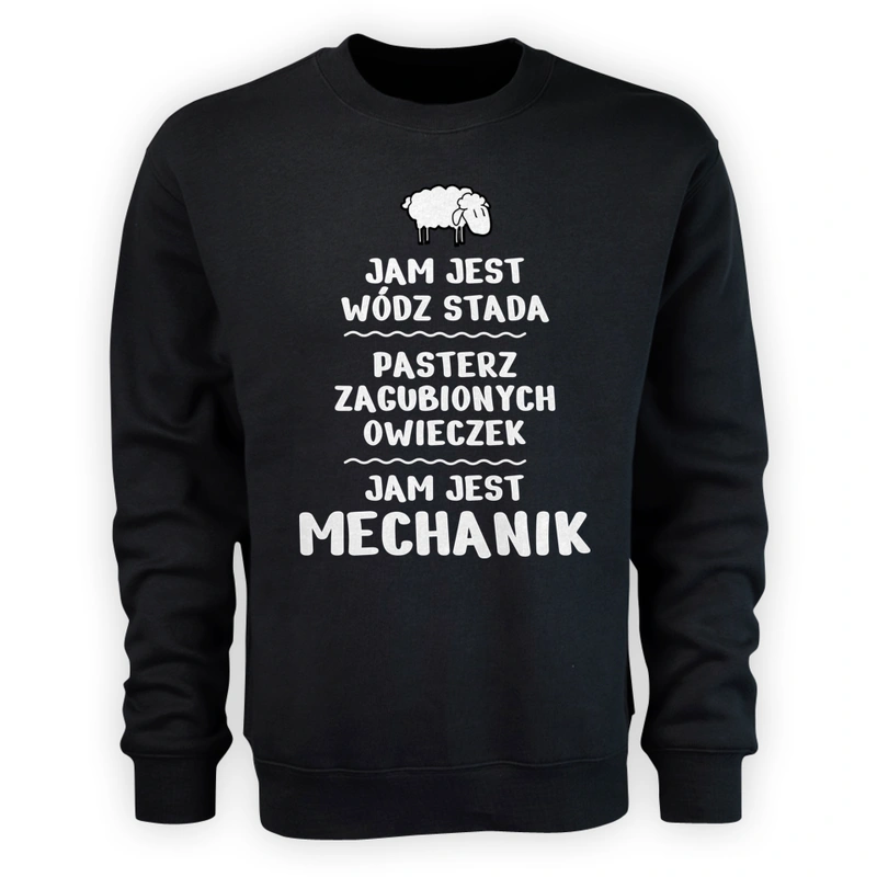 Jam Jest Mechanik Wódz Stada - Męska Bluza Czarna