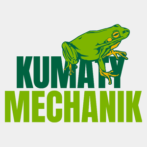 Kumaty Mechanik - Męska Koszulka Biała