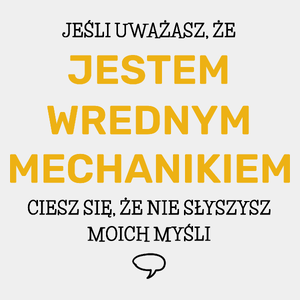 Wredny Mechanik - Męska Koszulka Biała