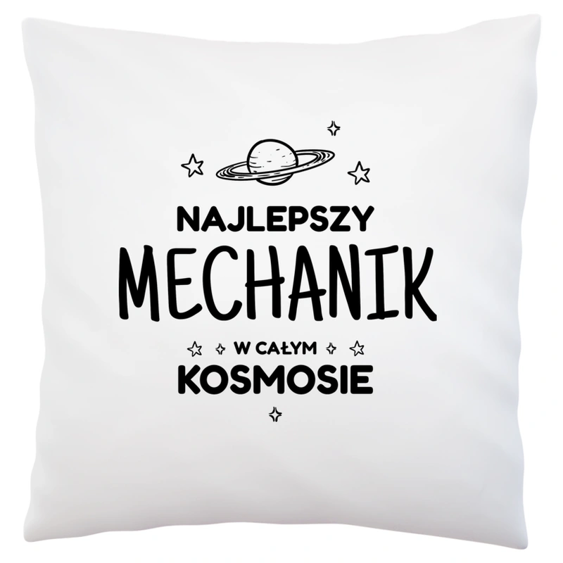 Najlepszy Mechanik W Kosmosie - Poduszka Biała