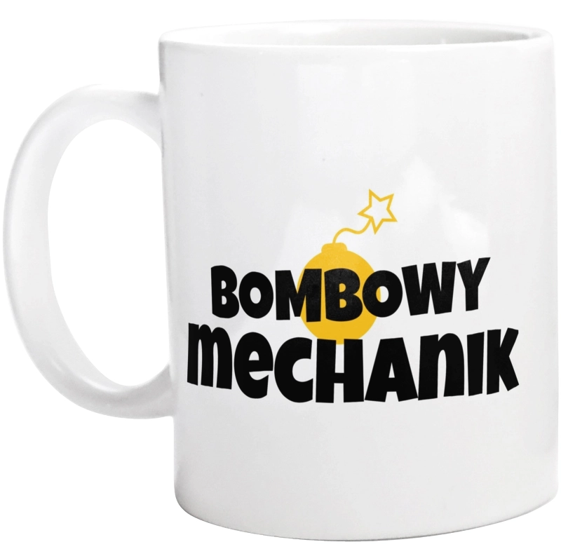 Bombowy Mechanik - Kubek Biały