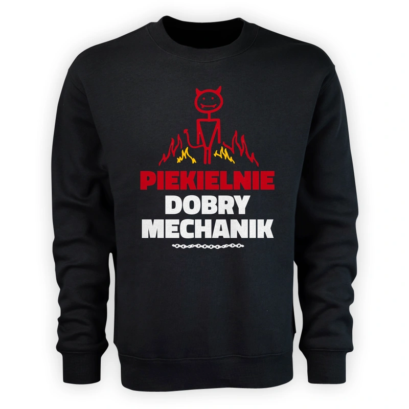 Piekielnie Dobry Mechanik - Męska Bluza Czarna