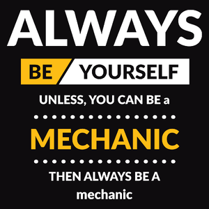 Always Be Mechanic - Męska Bluza z kapturem Czarna