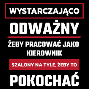 Odważny Szalony Kierownik - Torba Na Zakupy Czarna