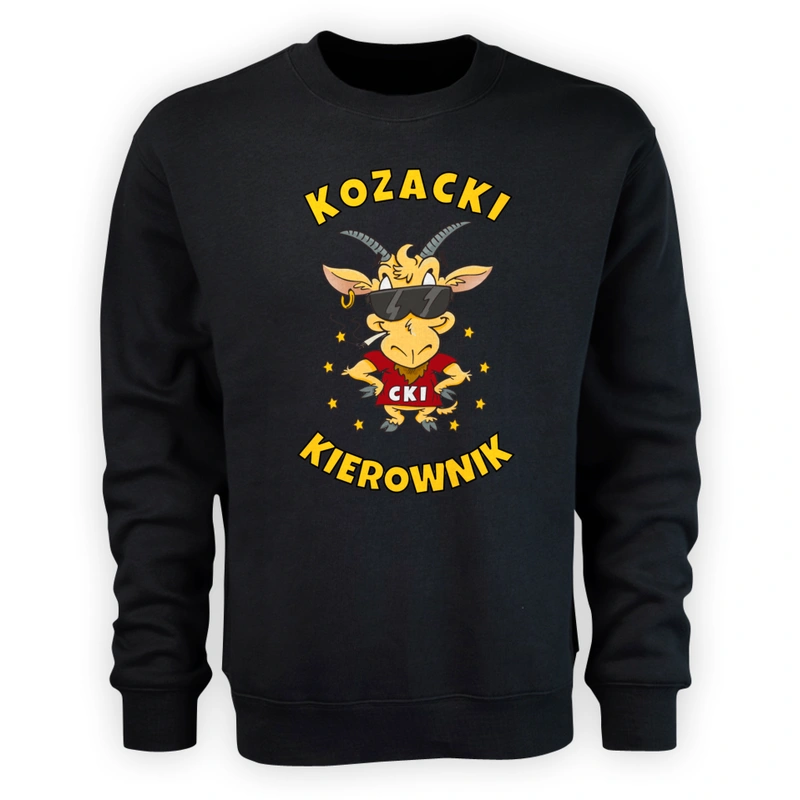 Kozacki Kierownik - Męska Bluza Czarna