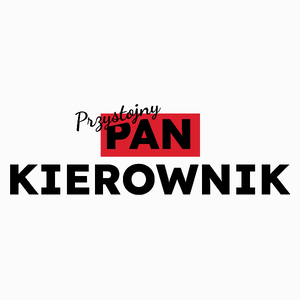 Przystojny Pan Kierownik - Poduszka Biała