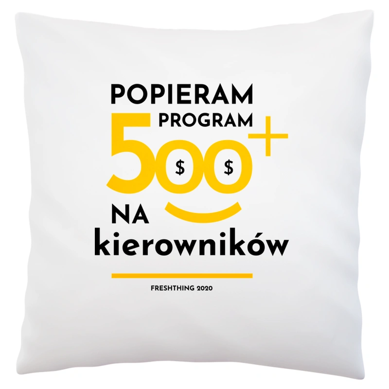 Program 500 Plus Na Kierowników - Poduszka Biała