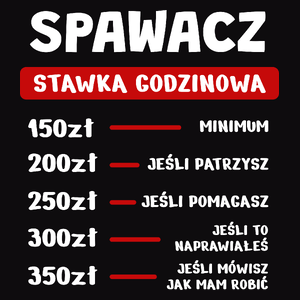 Stawka Godzinowa Spawacz - Męska Bluza z kapturem Czarna