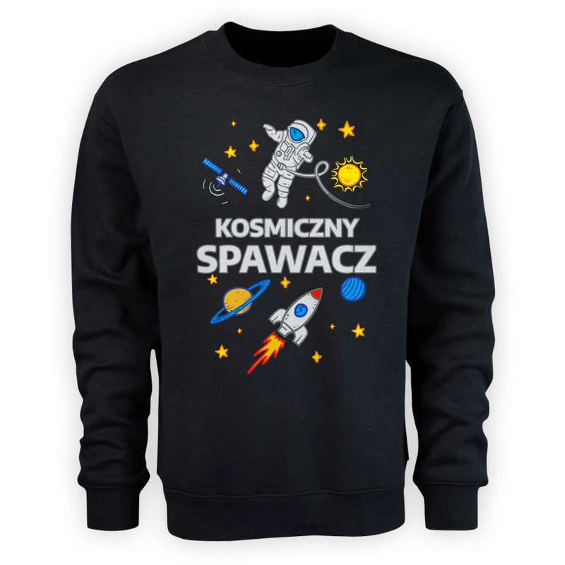 Kosmiczny Spawacz - Męska Bluza Czarna