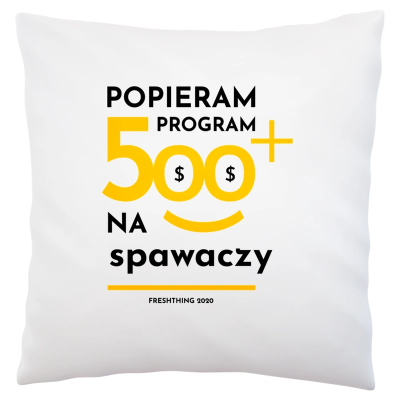 Program 500 Plus Na Spawaczy - Poduszka Biała