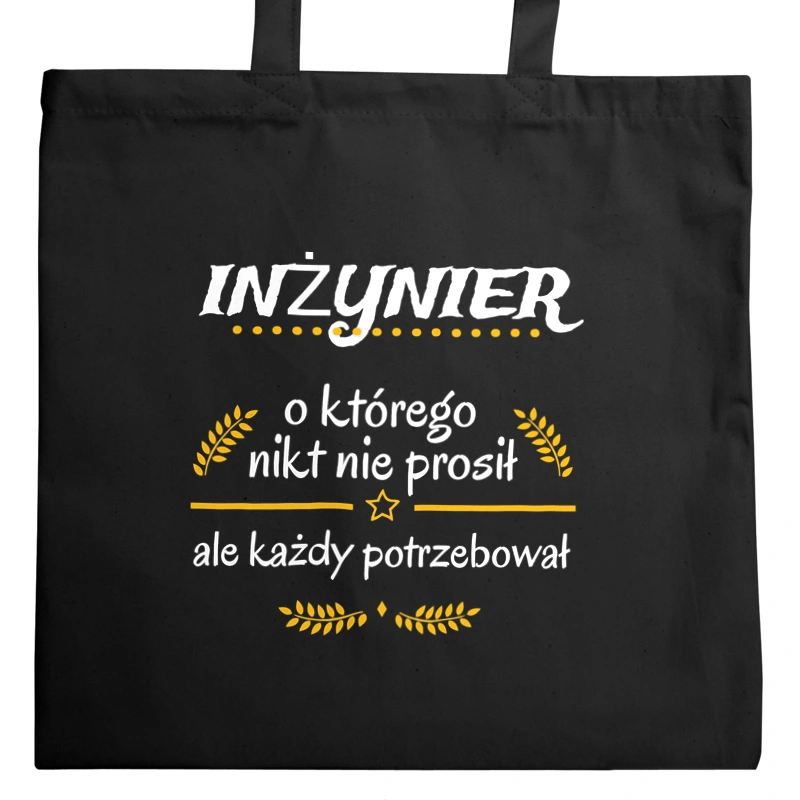 Inżynier Którego Każdy Potrzebował - Torba Na Zakupy Czarna