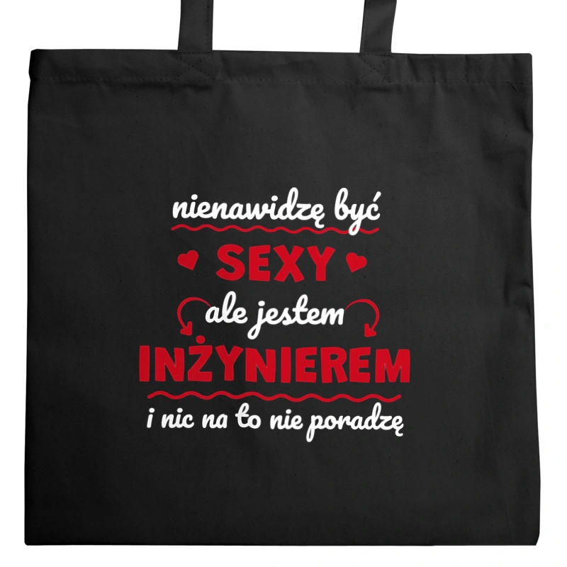 Sexy Inżynier - Torba Na Zakupy Czarna