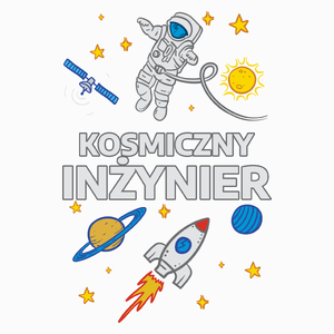 Kosmiczny Inżynier - Poduszka Biała