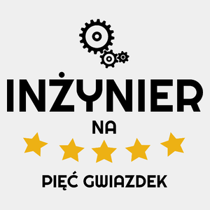 Inżynier Na 5 Gwiazdek - Męska Koszulka Biała