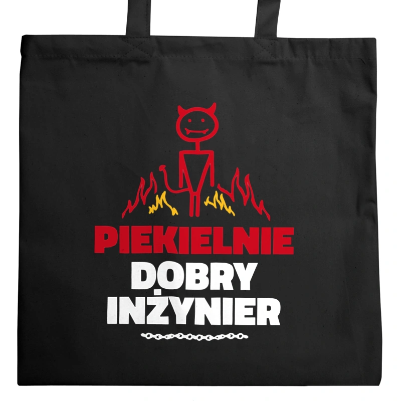 Piekielnie Dobry Inżynier - Torba Na Zakupy Czarna