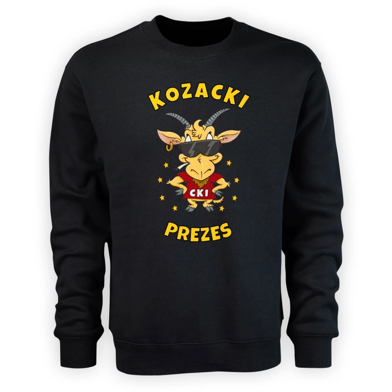 Kozacki Prezes - Męska Bluza Czarna