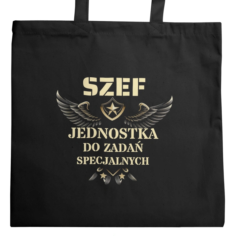 Szef Jednostka Do Zadań Specjalnych - Torba Na Zakupy Czarna