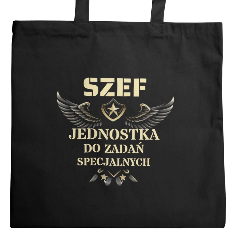 Szef Jednostka Do Zadań Specjalnych - Torba Na Zakupy Czarna