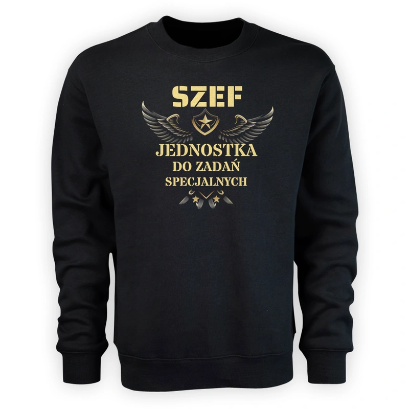 Szef Jednostka Do Zadań Specjalnych - Męska Bluza Czarna