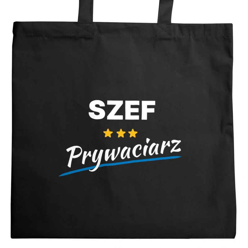 Szef Prywaciarz - Torba Na Zakupy Czarna