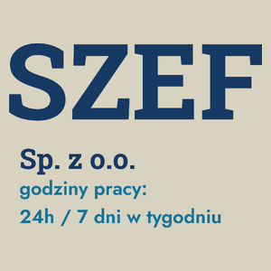 Szef Sp. Z O.o. Godziny Pracy - Torba Na Zakupy Natural