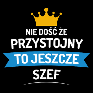 Przystojny Szef - Torba Na Zakupy Czarna