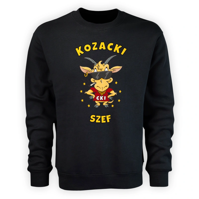 Kozacki Szef - Męska Bluza Czarna