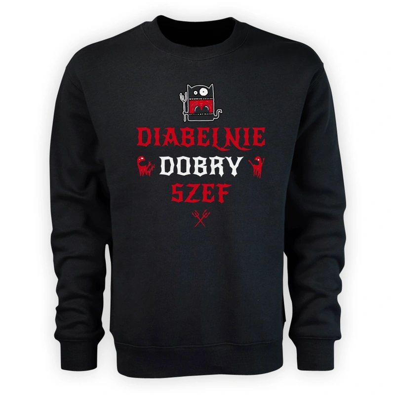 Diabelnie Dobry Szef - Męska Bluza Czarna