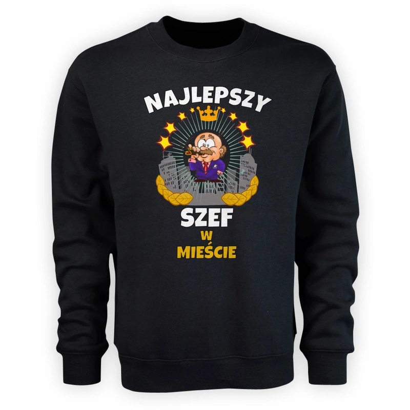 Najlepszy Szef W Mieście - Męska Bluza Czarna