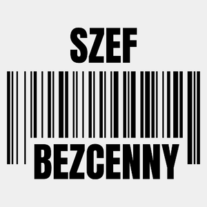 Szef Bezcenny - Męska Koszulka Biała