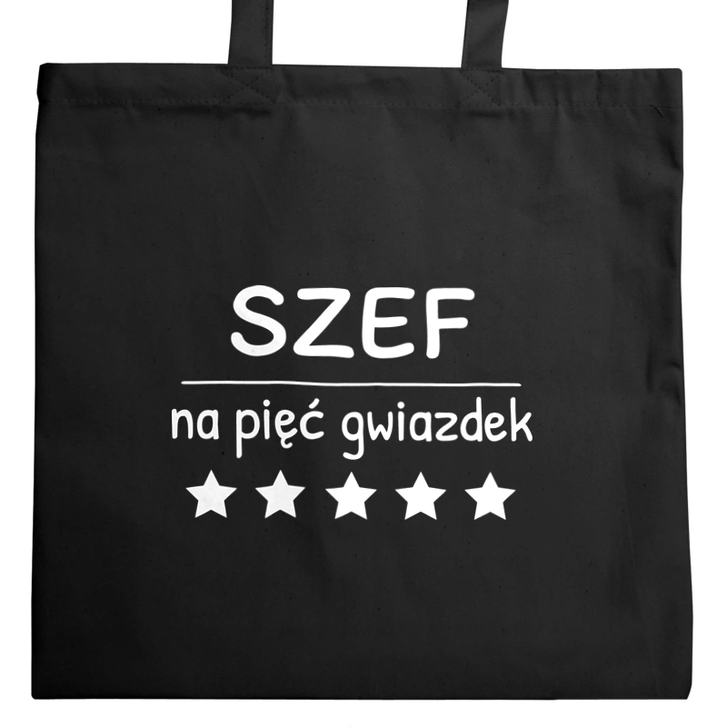 Szef Na 5 Gwiazdek - Torba Na Zakupy Czarna