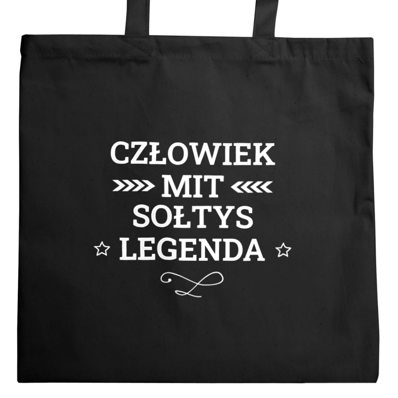 Sołtys Mit Legenda Człowiek - Torba Na Zakupy Czarna