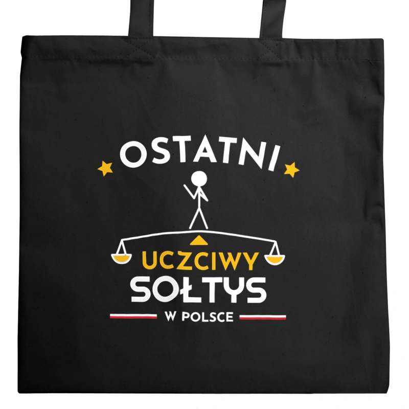 Ostatni uczciwy sołtys w polsce - Torba Na Zakupy Czarna