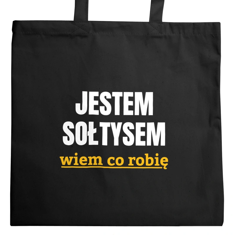 Jestem Sołtysem Wiem Co Robię - Torba Na Zakupy Czarna