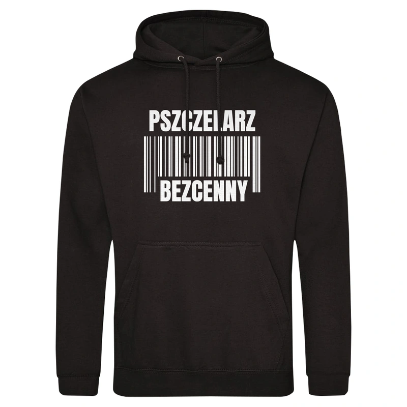 Pszczelarz Bezcenny - Męska Bluza z kapturem Czarna