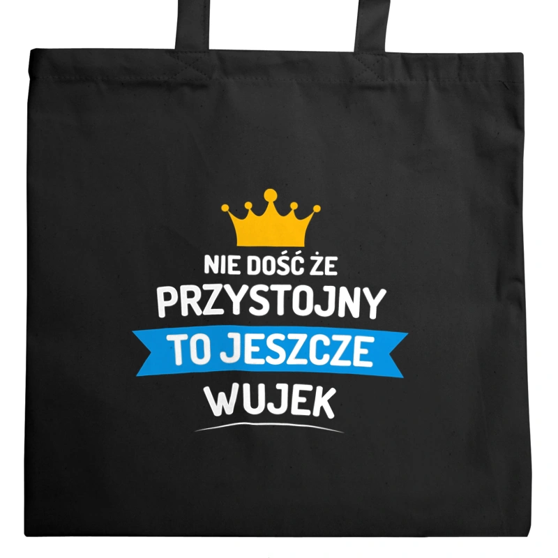 Przystojny Wujek - Torba Na Zakupy Czarna